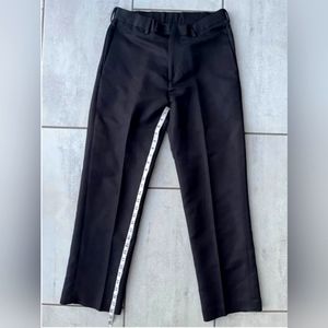 Perry Ellis Portfolio Mens Dress Pants Black Pockets Flat Front 30 X 30